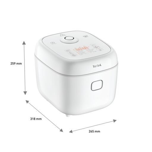 Tefal Delirice Fuzzy Logic 1.8L Rice Cooker RK7711 ƒ?? 10 cups, 11 programs, 2mm spherical pot with ceramic coating