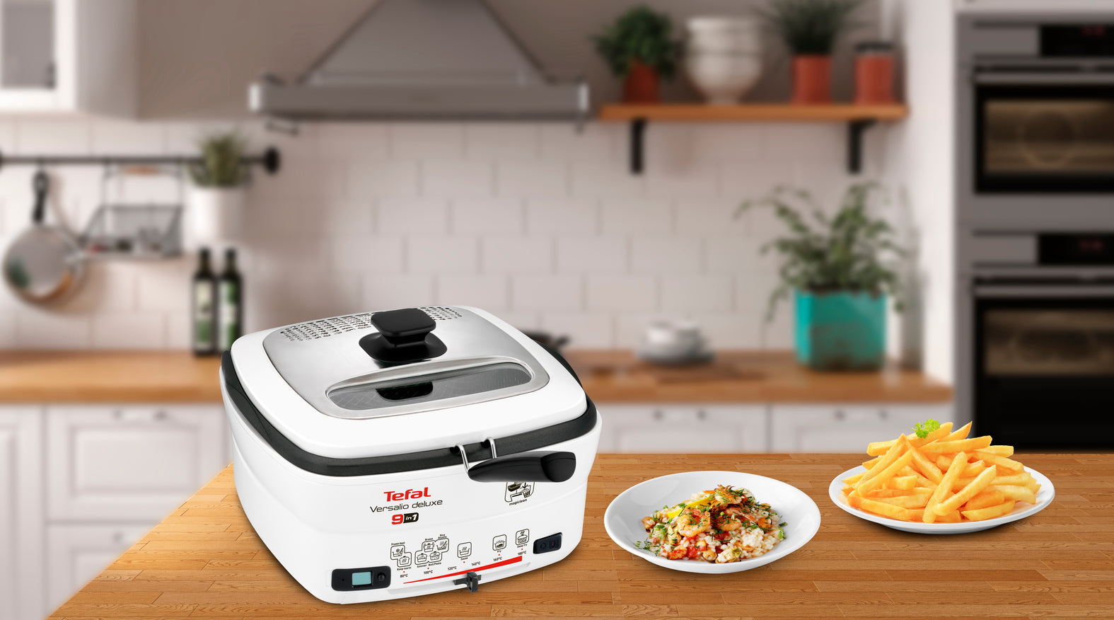 タイレル Tefal Versalio Deluxe 9-in-1 Multi-Cooker 1kg Food Capacity FR4950