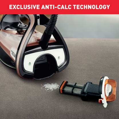 Tefal Ultimate Pure Steam Iron 3000W 350ml FV9845  260g Steam Boost, Time-Saving, Fast Heat Up, Easy-to-Use