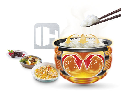 Tefal Delirice Pro Induction Spherical Pot Rice Cooker 1.5L RK808A  16 Programmes, Multi-Layer Non-Stick, Spherical Pot, Easy to Clean, 8 Cups