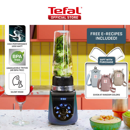 Tefal BlendUp Personal Blender BL19H4 Removable blades, 2 dishwasher safe BPA-free Tritan jars, 1000W, 8 auto programs