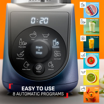 Tefal BlendUp Personal Blender BL19H4 Removable blades, 2 dishwasher safe BPA-free Tritan jars, 1000W, 8 auto programs
