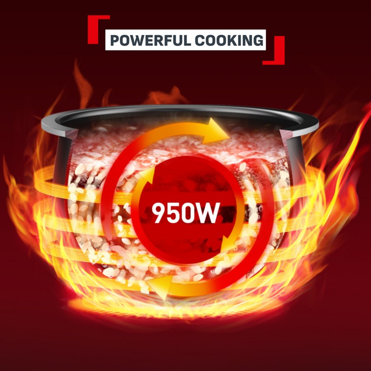(NEW) Tefal Mini Far Infrared Induction Heater Rice Cooker RK887 - 1L Capacity, 12 Cooking Modes, 2mm Non-Stick Pot