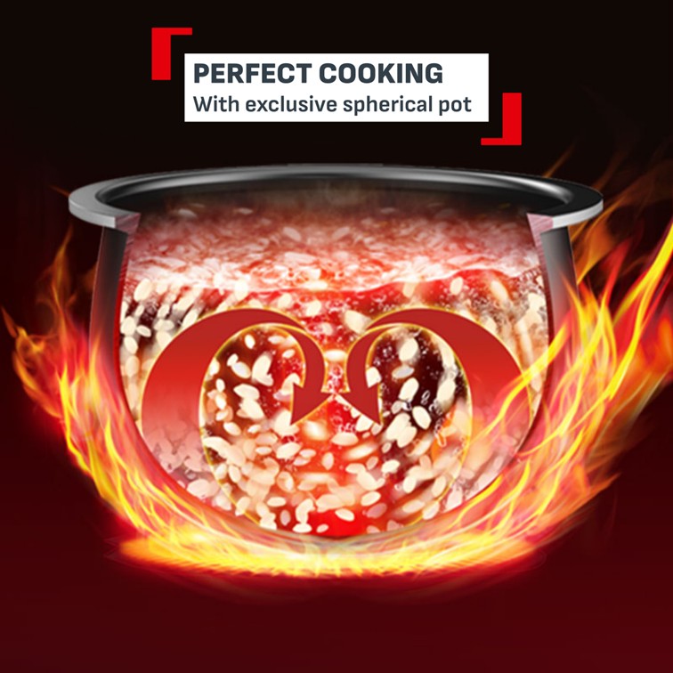 (NEW) Tefal Mini Far Infrared Induction Heater Rice Cooker RK887 - 1L Capacity, 12 Cooking Modes, 2mm Non-Stick Pot