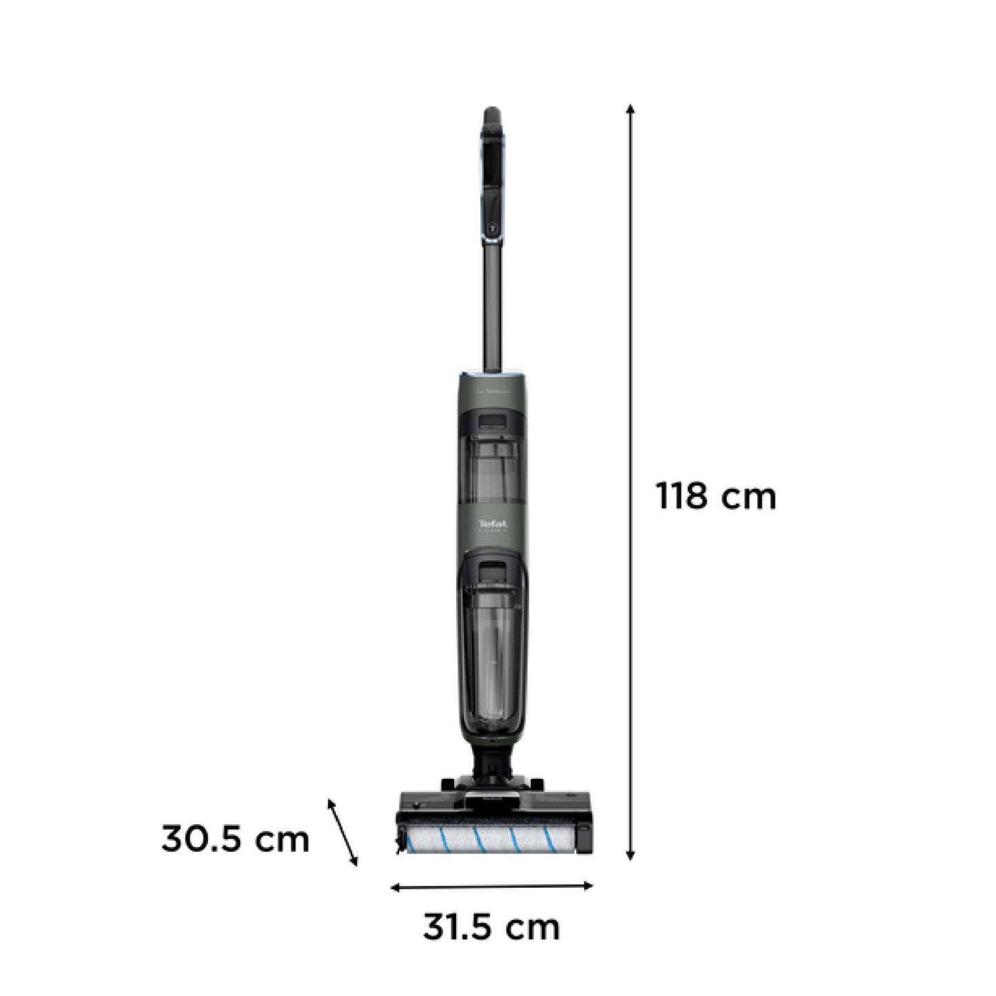 Tefal X-Clean 4/5 Wet & Dry Handstick Vacuum GF5035/GF5436 - 2-in-1 Vacuum & Wash, Edge Cleaning, Self-Cleaning, Smart Dirt Detection, LED Display