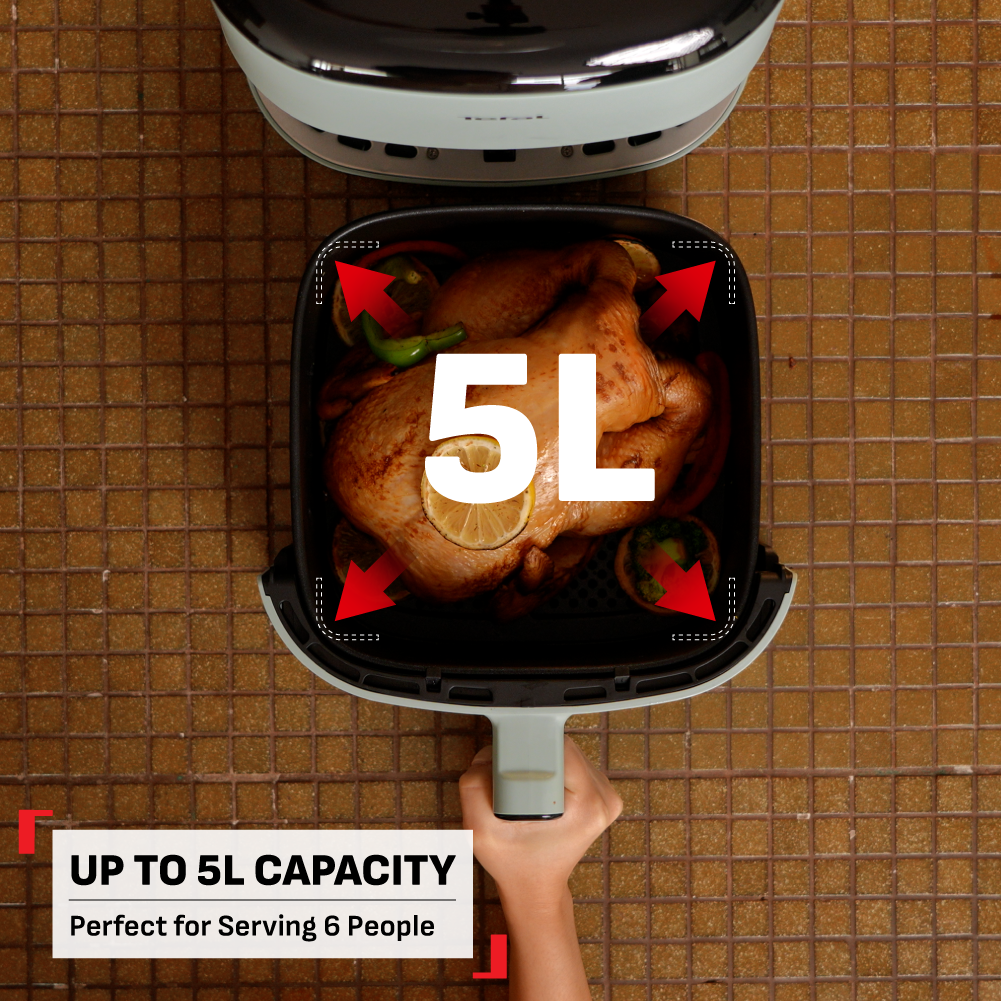 (NEW) Tefal Easy Fry POP 5L Air Fryer EY245 - 10 Programs, Mode Option, Adjustable Temperature, Touch Panel, Dishwasher-safe