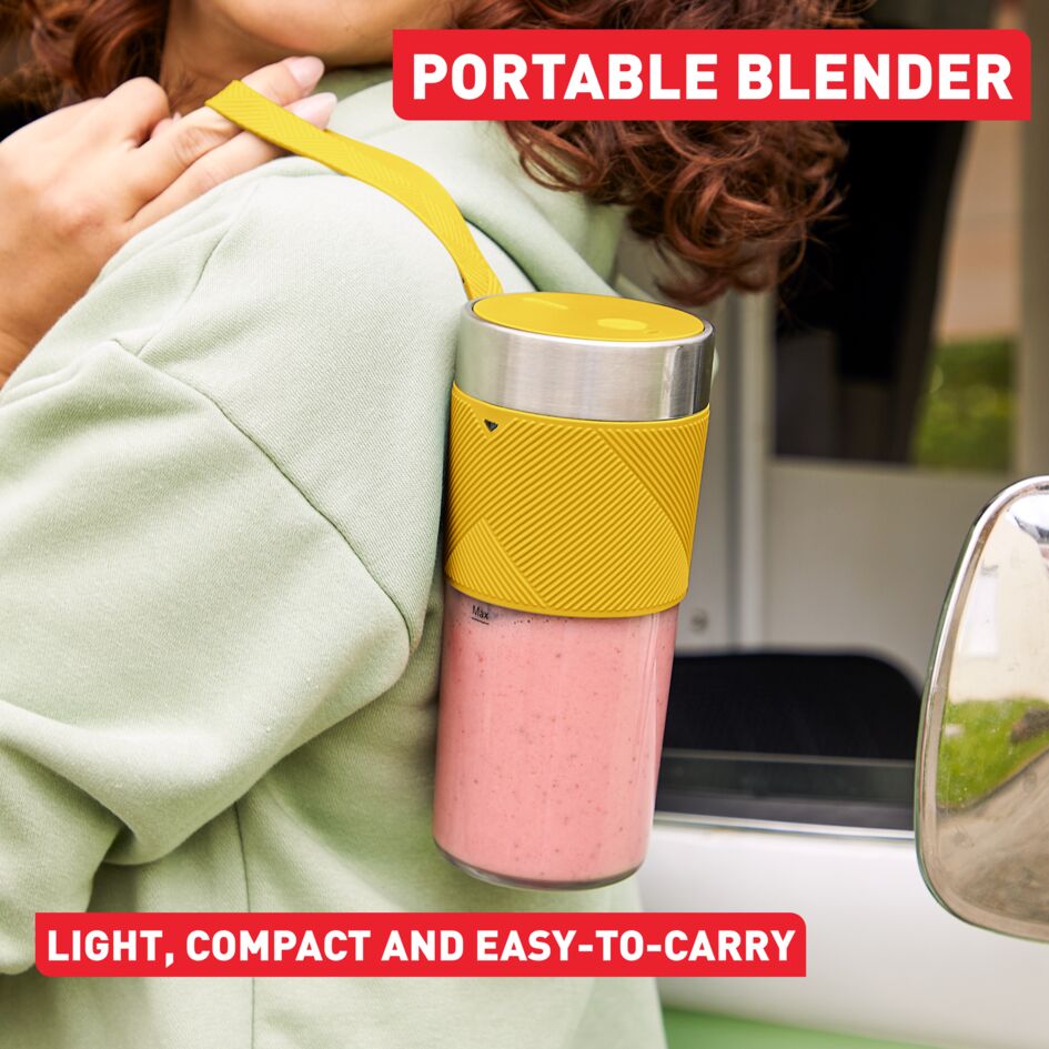 Tefal LightMix on the Go Personal Blender BL1C0230 - BPA-free 300ml Tritan Jar, 50W, Portable, Safety Lock, Dishwasher