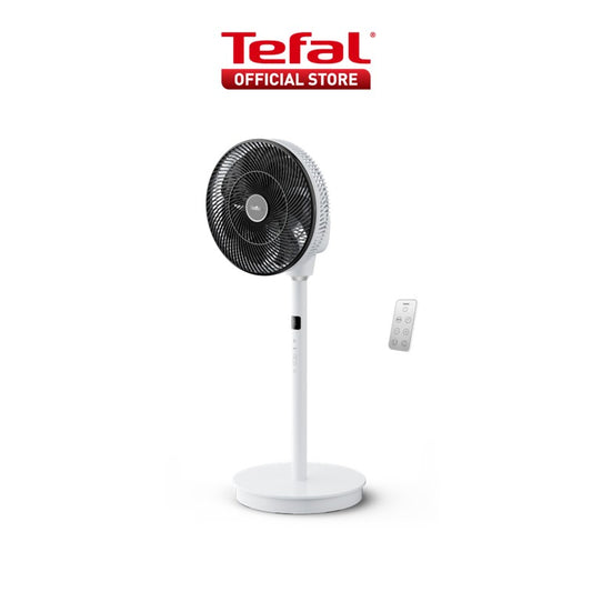 Tefal Turbo Swift Silence Multi-Directional Oscillating DC Stand Fan 12" QE5040