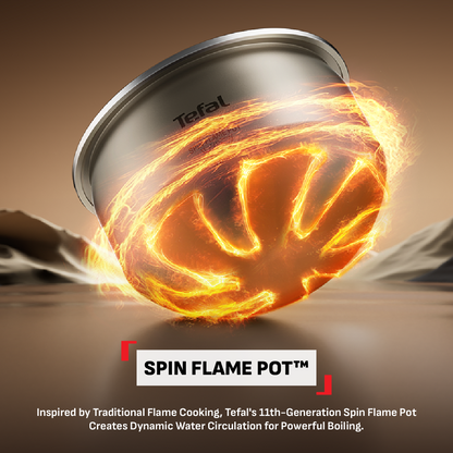 (NEW) Tefal Infra Rice Max Induction Rice Cooker RK889- 1.5L Spin Flame Pot, 15 Presets, Top Control Panel