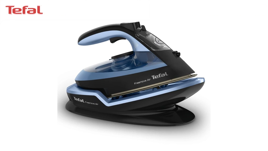 Tefal Freemove Air Cordless Steam Iron 2400W FV6551  190g Steam Boost, Cordless, Lightweight, Anti-Drip, Smart Technology, Ergonomic