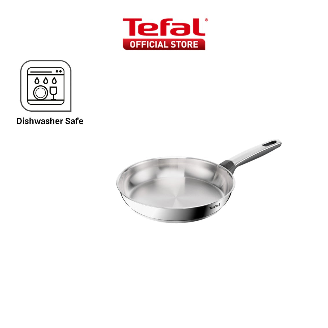 Tefal Emotion+ Flavors Stainless Steel Stew Pot, Saucepan and Fry Pan 24cm,28cm