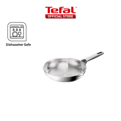Tefal Emotion+ Flavors Stainless Steel Stew Pot, Saucepan and Fry Pan 24cm,28cm
