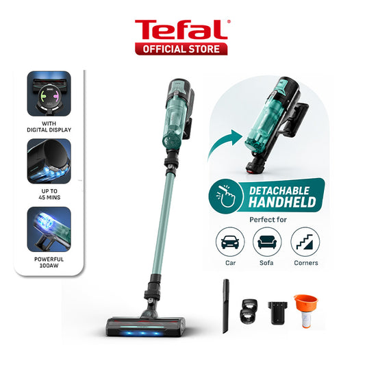 (NEW) Tefal X-Force 8.80 TY1831/ X-pert 7.60 TY6A35 Cordless Handstick Vacuum - 45min Runtime , Lightweight , Easy Clean