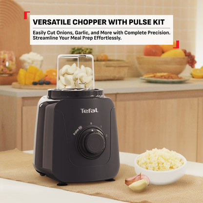 Tefal Blendforce Essential Blender w/ Chopper BL4118 - 450W, 1.85L Capacity, 4 Blades, 2 Speed, Pulse Mode