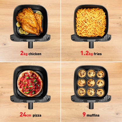 Tefal Easy Fry Mega Digital Air Fryer 7.5L EY855D  XL capacity, compact, 8 preset programmes, energy saving, dishwasher safe