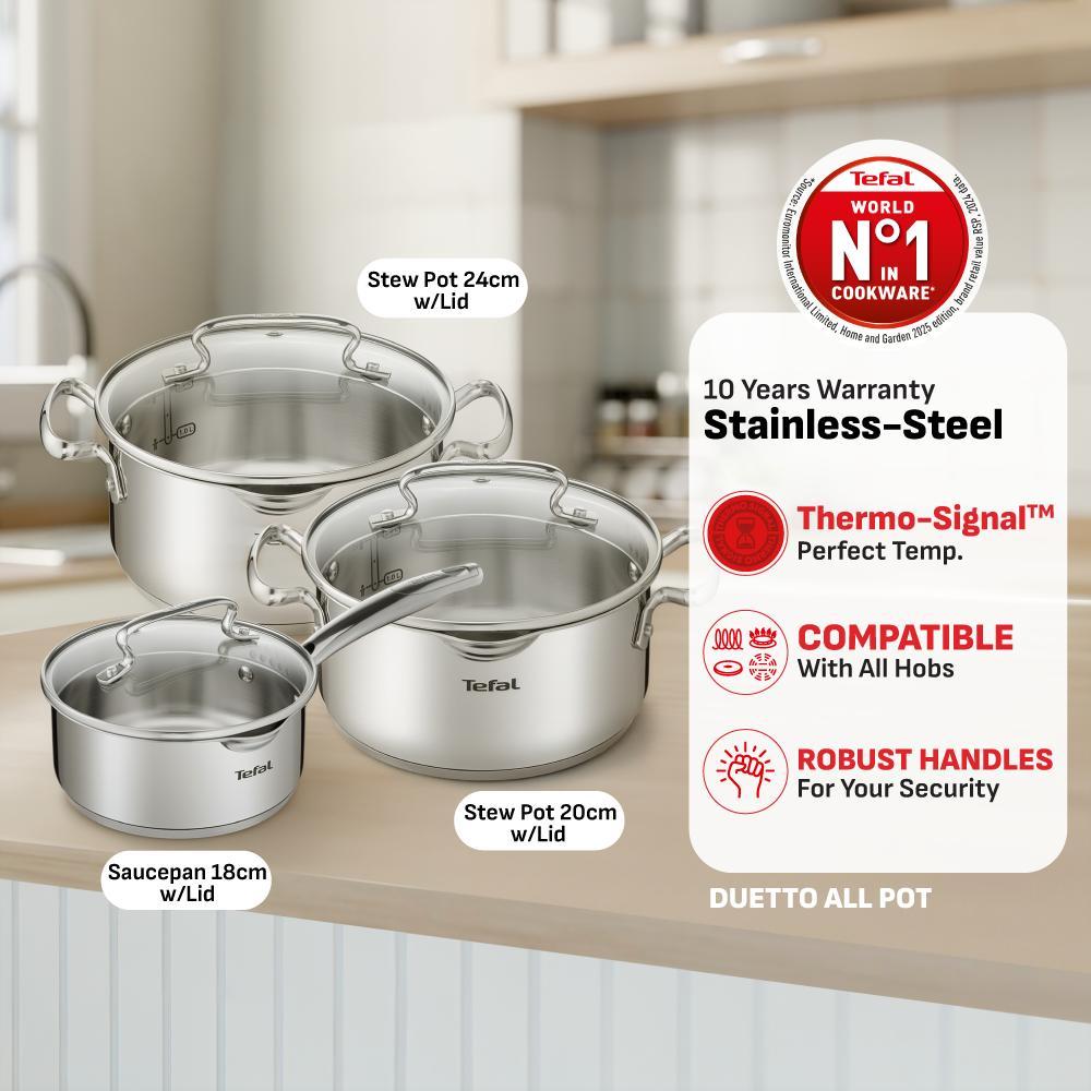 [Not For Sale] Tefal Duetto+ Stew Pot 20cm w/Lid G71944