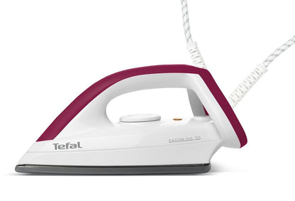 Tefal Durilium Technology Soleplate Easygliss Dry Iron 1.8m 1200W FS4030  Precise Temperature, XL Cord, Indicator Light, Fastest glide