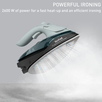 Tefal Freemove Power Cordless Steam Iron FV6672 ƒ?? Powerful 2600W, Lightweight, Smart Auto-Off, Anti-Drip, Anti-Scale