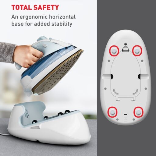 Tefal Freemove Mini Cordless Steam Iron FV6230 ƒ?? Powerful 1650W, Lightweight, Portable, Smart Auto-Off, Anti-Drip,?ÿAnti-