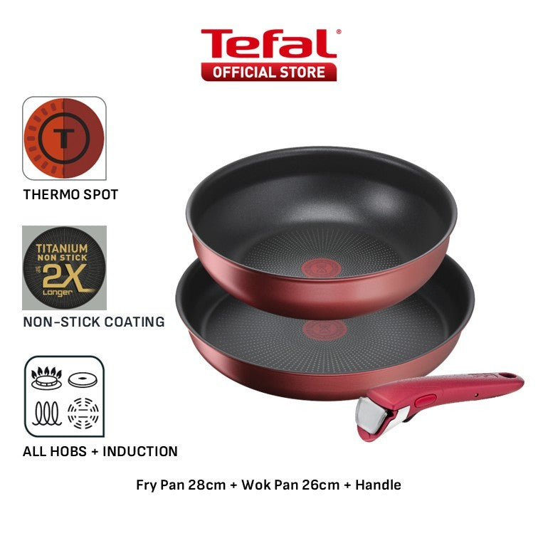 Tefal Ingenio Daily Chef Induction Frypan, Wok Pan, Cookware Set
