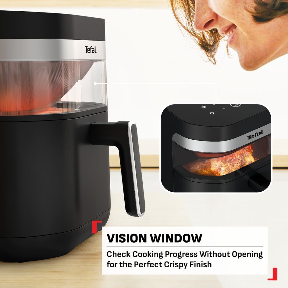 (NEW) Tefal Easy Fry Far Infrared Dual Heat 7L Air Fryer EY8328 - Infra-HeatTM Technology, 7 Preset, Dual Heating