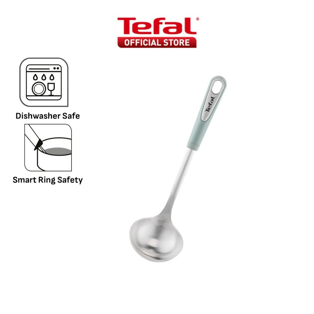 Tefal Ingenio Stainless Steel Kitchen Tools - Ladle , Slotted Turner , Whisk