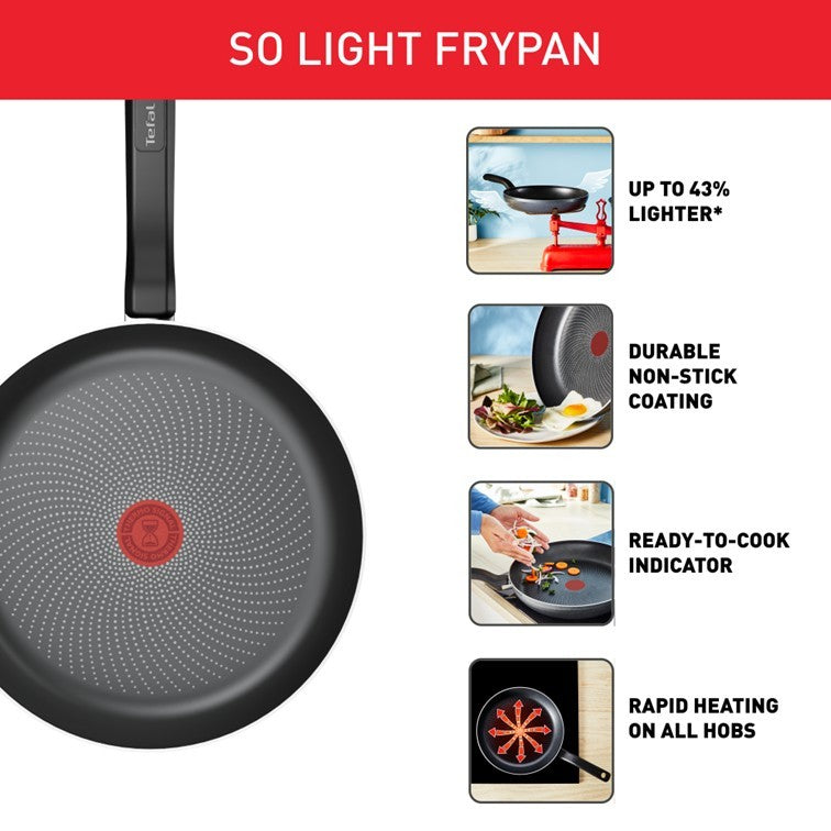 Tefal So Light Fry Pan 22cm / Fry Pan 24cm / Fry Pan 28cm / Wok Pan 28cm