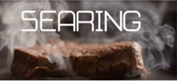 Searing meat