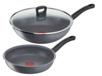 TEFAL A69698 NOVEL HARD ANODIZED INDUCTION CHINESE WOK 36CM WITH
